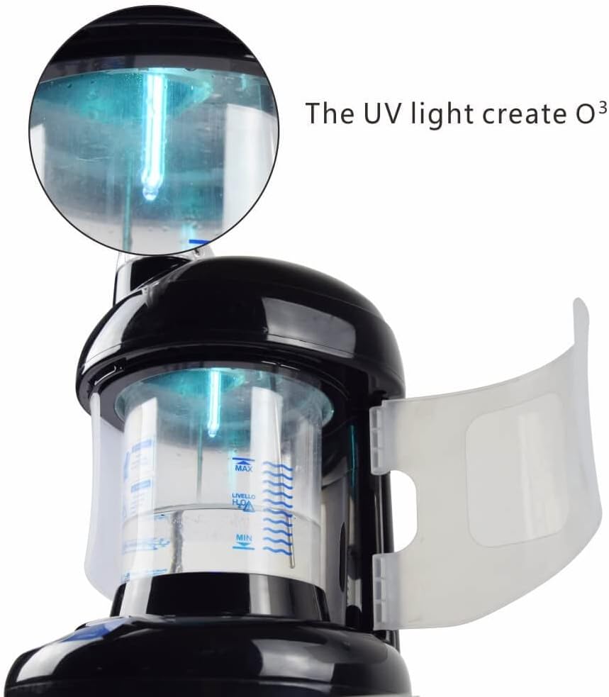 2 in 1 Hair Steamer for Natural Hair & Ozone Facial Steamer