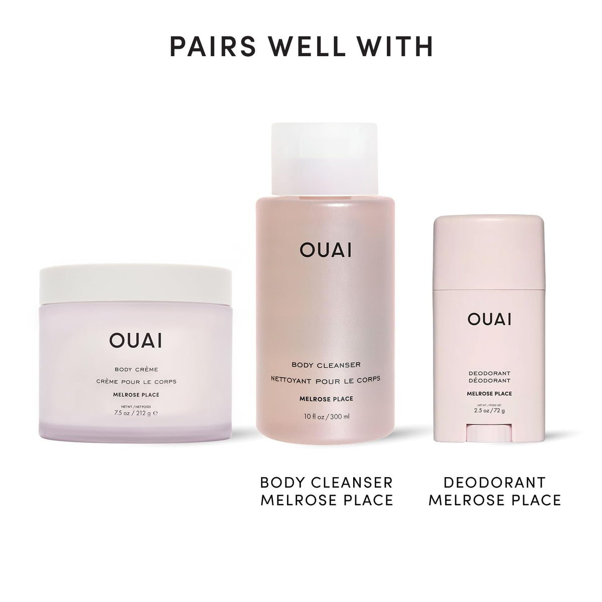 OUAI Body Cream - Hydrating Whipped Body Cream - St. Barts (7.5 oz)