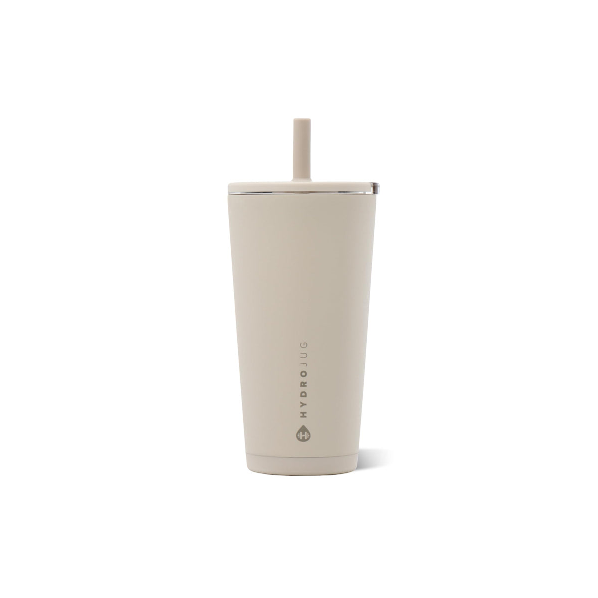 HydroJug Everyday Tumbler 20 oz, Ceramic-Lined Straw Cup, Linen