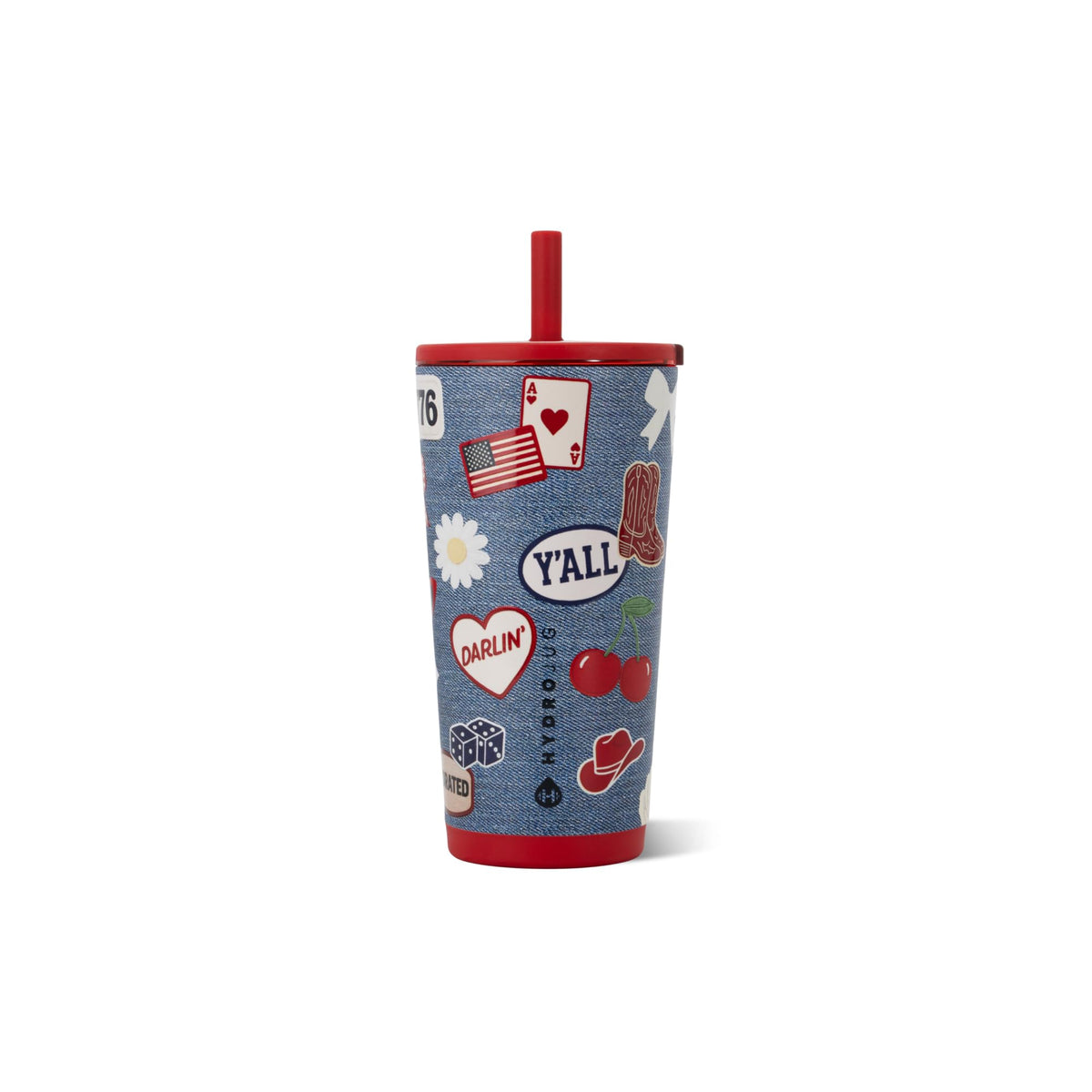 HydroJug Everyday Tumbler 20 oz, Ceramic-Lined Straw Cup, Linen