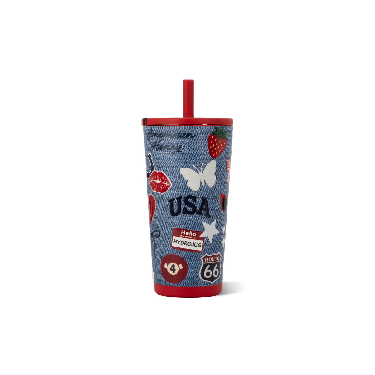 HydroJug Everyday Tumbler 20 oz, Ceramic-Lined Straw Cup, Linen