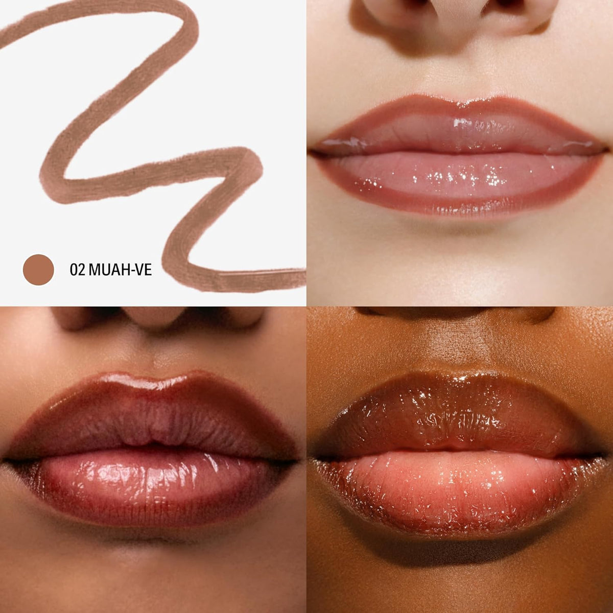 Sacheu Lip Liner STAY-N Peel Off Lip Stain Set, Core Bundle, 3-Pack