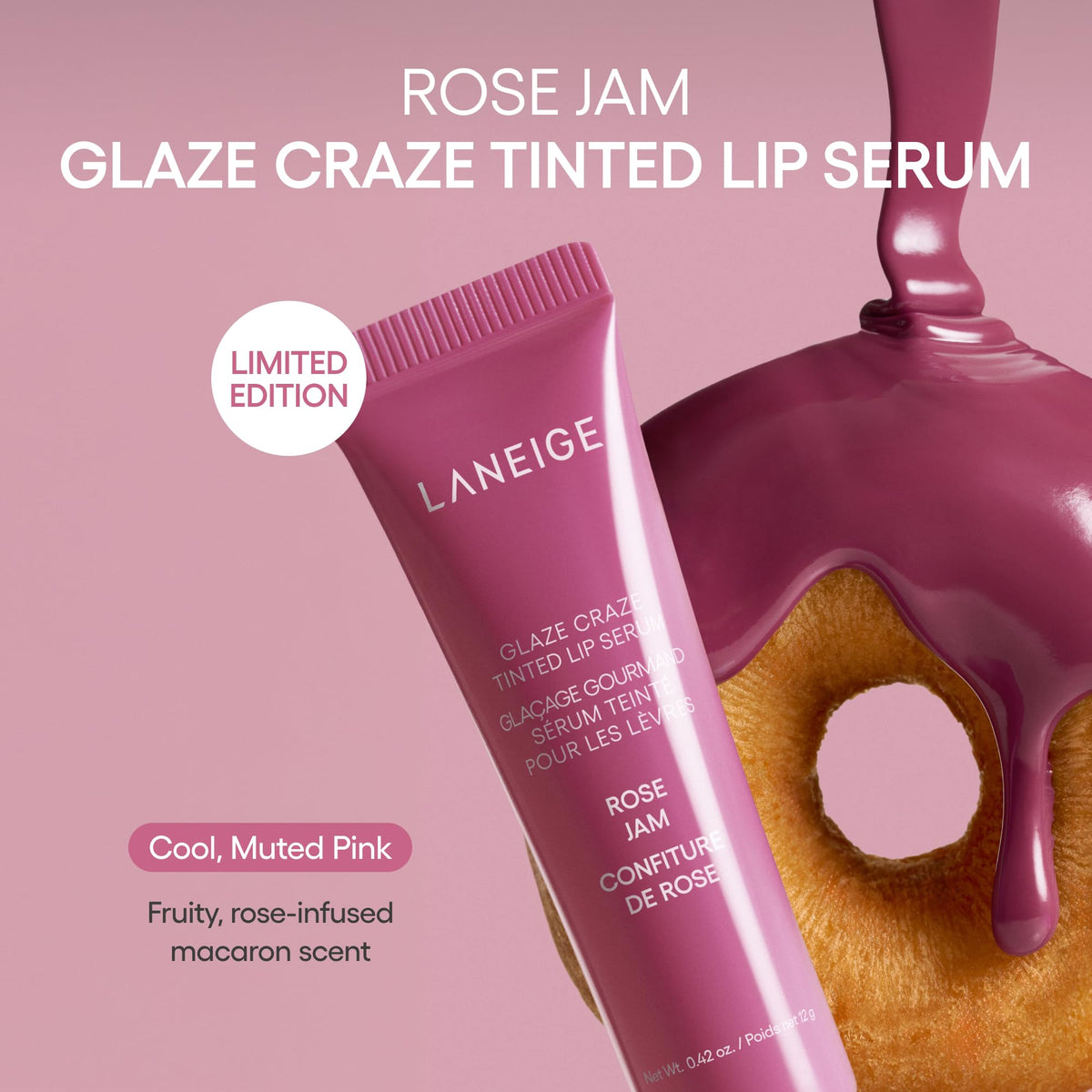 LANEIGE Glaze Craze Tinted Lip Serum: Hydrating Lip Serum for Glossy, Nourished Lips with Plumping Polypeptides