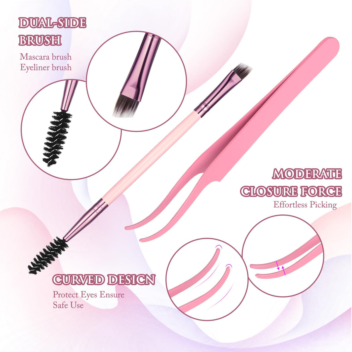 YIDUO 1846Pcs Lash Clusters Kit with Spikes+Bottom Cluster Lashes Kit Mix Styles 10-18mm Volume D Curly Wispy Soft DIY Individual Eyelash Extension Kit with Glue pestañas postizas Wholesale Large Pack