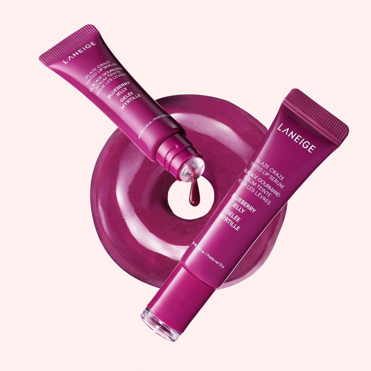 LANEIGE Glaze Craze Tinted Lip Serum: Hydrating Lip Serum for Glossy, Nourished Lips with Plumping Polypeptides