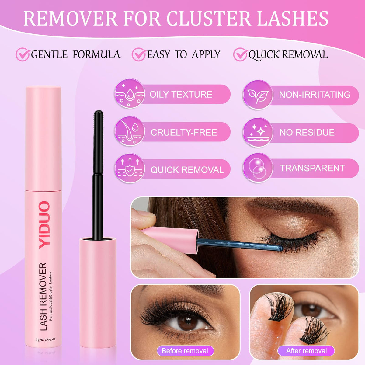 YIDUO 1846Pcs Lash Clusters Kit with Spikes+Bottom Cluster Lashes Kit Mix Styles 10-18mm Volume D Curly Wispy Soft DIY Individual Eyelash Extension Kit with Glue pestañas postizas Wholesale Large Pack