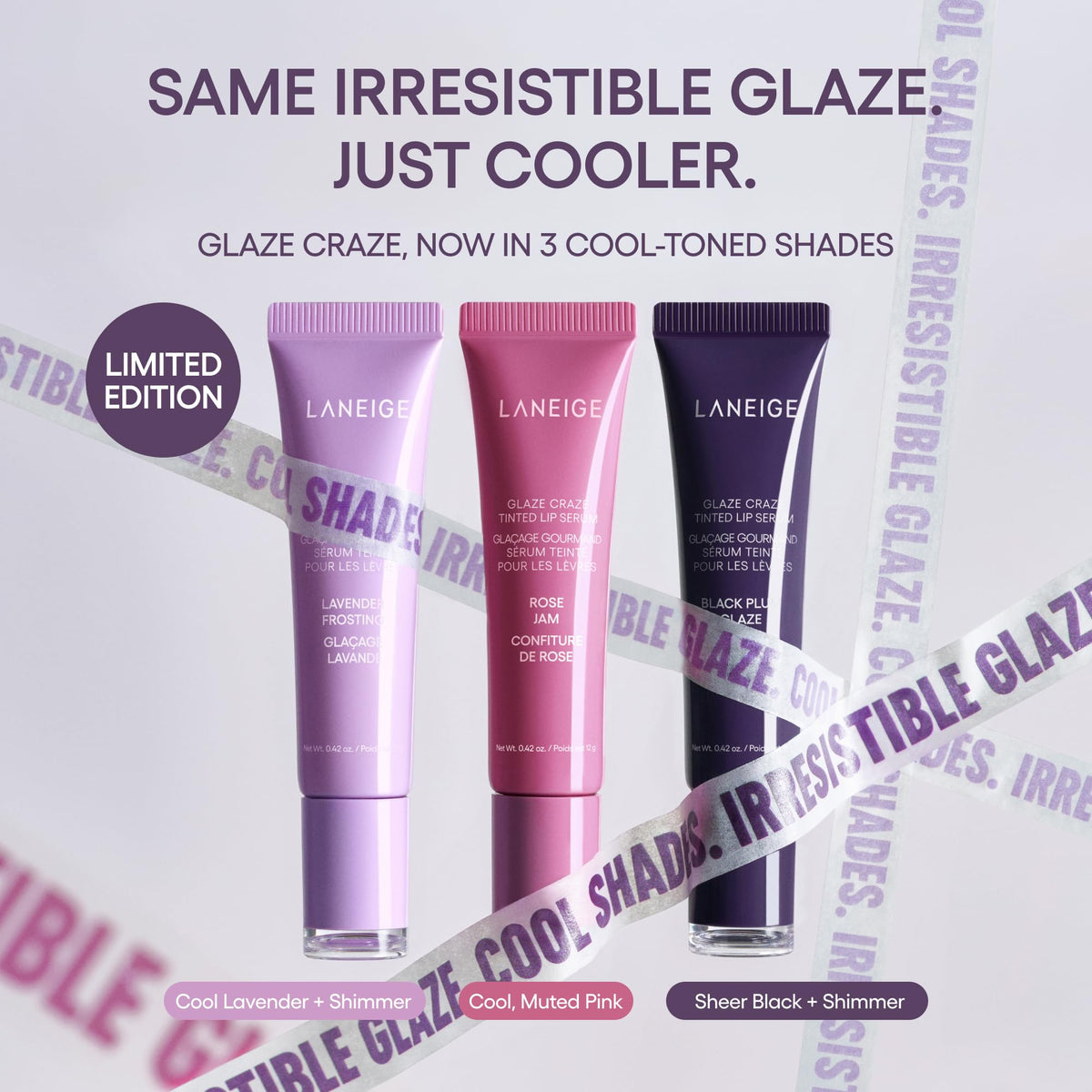 LANEIGE Glaze Craze Tinted Lip Serum: Hydrating Lip Serum for Glossy, Nourished Lips with Plumping Polypeptides