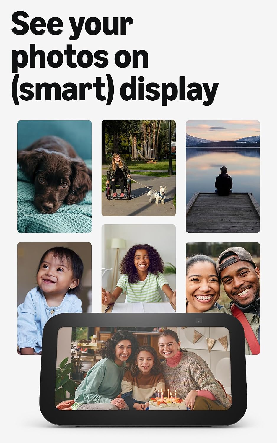 Amazon Echo Show 5 (newest model), Smart display, Designed for Alexa+, 2x the bass and clearer sound, Charcoal