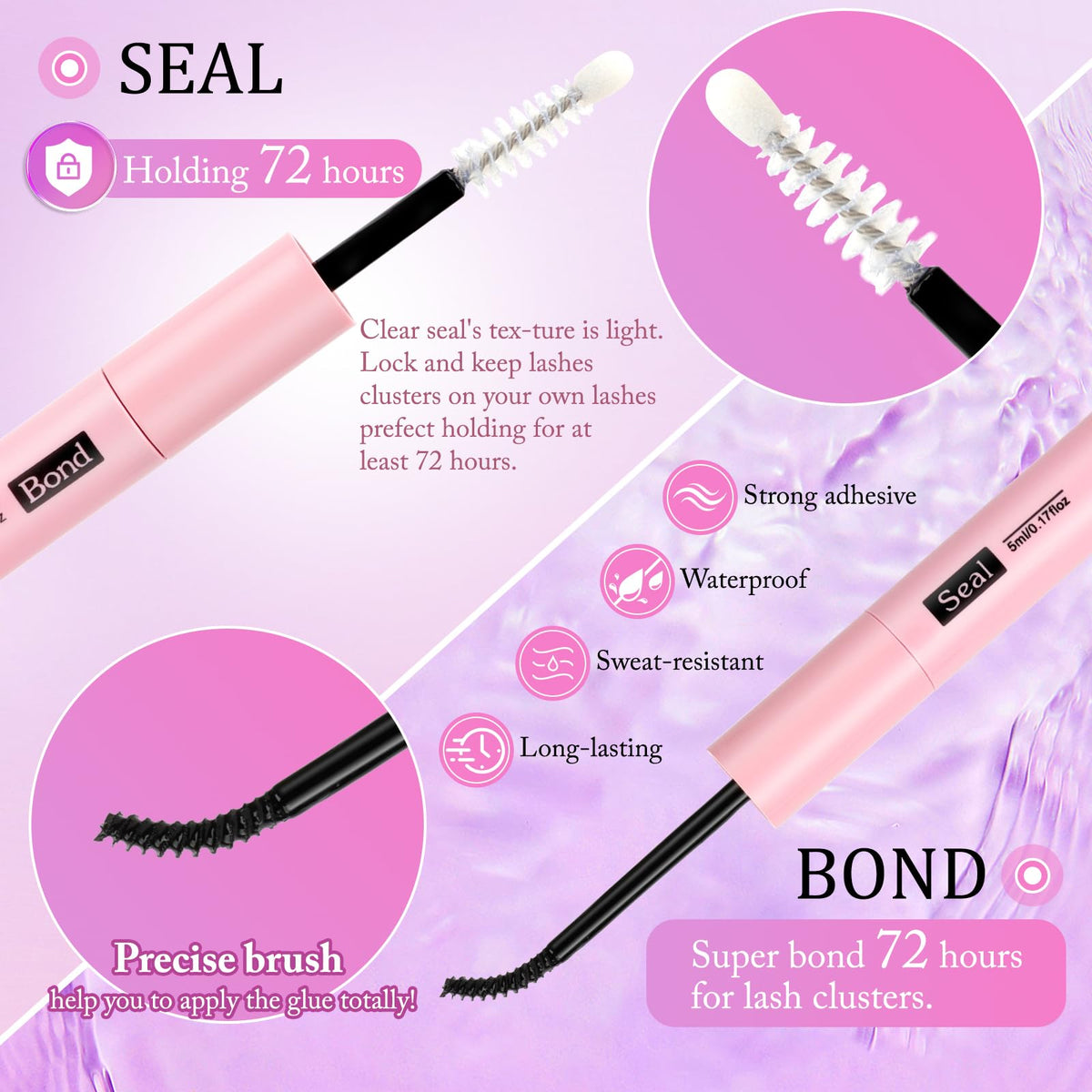 YIDUO 1846Pcs Lash Clusters Kit with Spikes+Bottom Cluster Lashes Kit Mix Styles 10-18mm Volume D Curly Wispy Soft DIY Individual Eyelash Extension Kit with Glue pestañas postizas Wholesale Large Pack