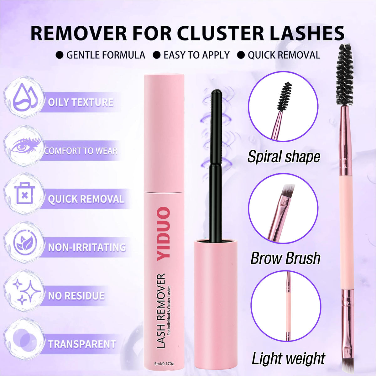 YIDUO 1846Pcs Lash Clusters Kit with Spikes+Bottom Cluster Lashes Kit Mix Styles 10-18mm Volume D Curly Wispy Soft DIY Individual Eyelash Extension Kit with Glue pestañas postizas Wholesale Large Pack