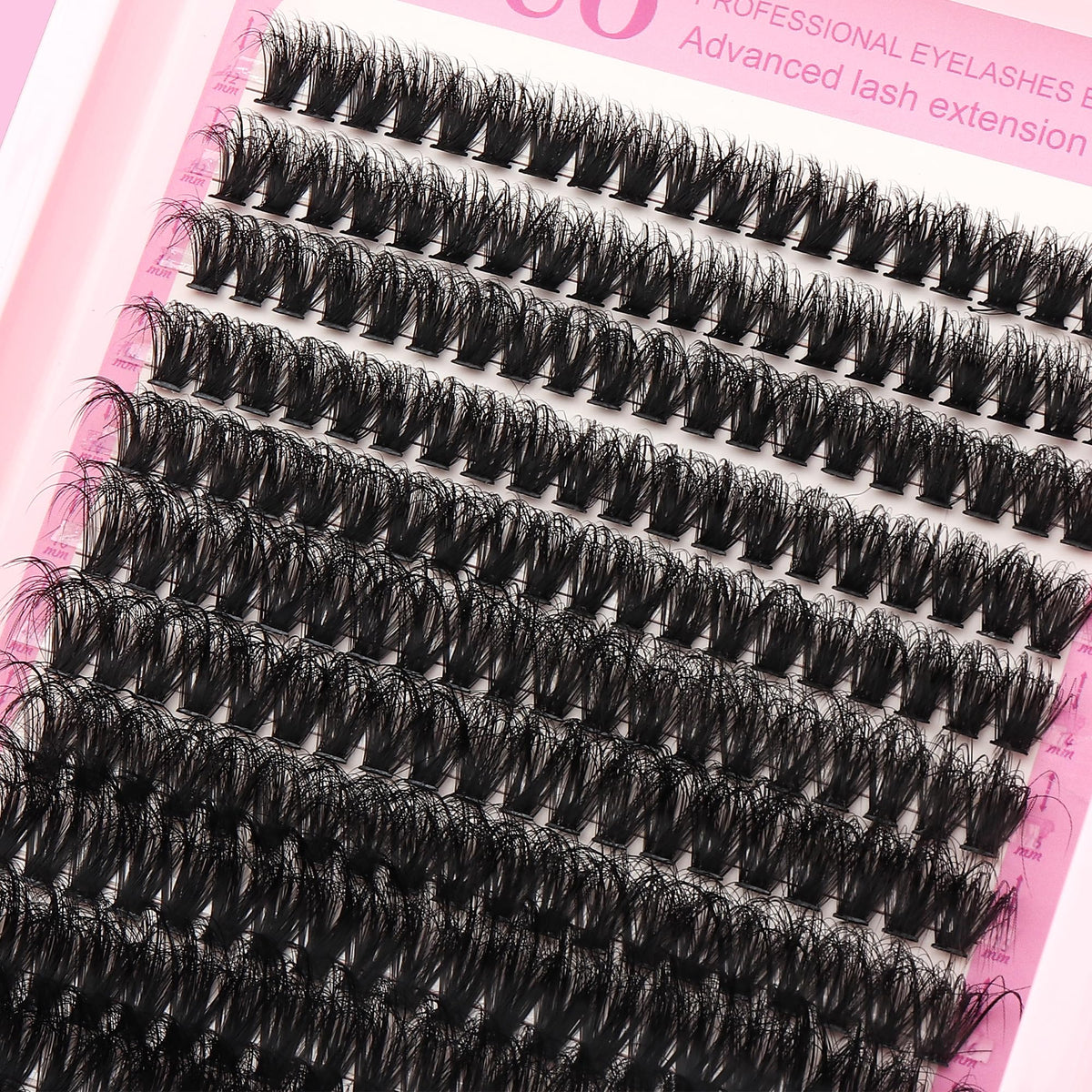 YIDUO 1846Pcs Lash Clusters Kit with Spikes+Bottom Cluster Lashes Kit Mix Styles 10-18mm Volume D Curly Wispy Soft DIY Individual Eyelash Extension Kit with Glue pestañas postizas Wholesale Large Pack